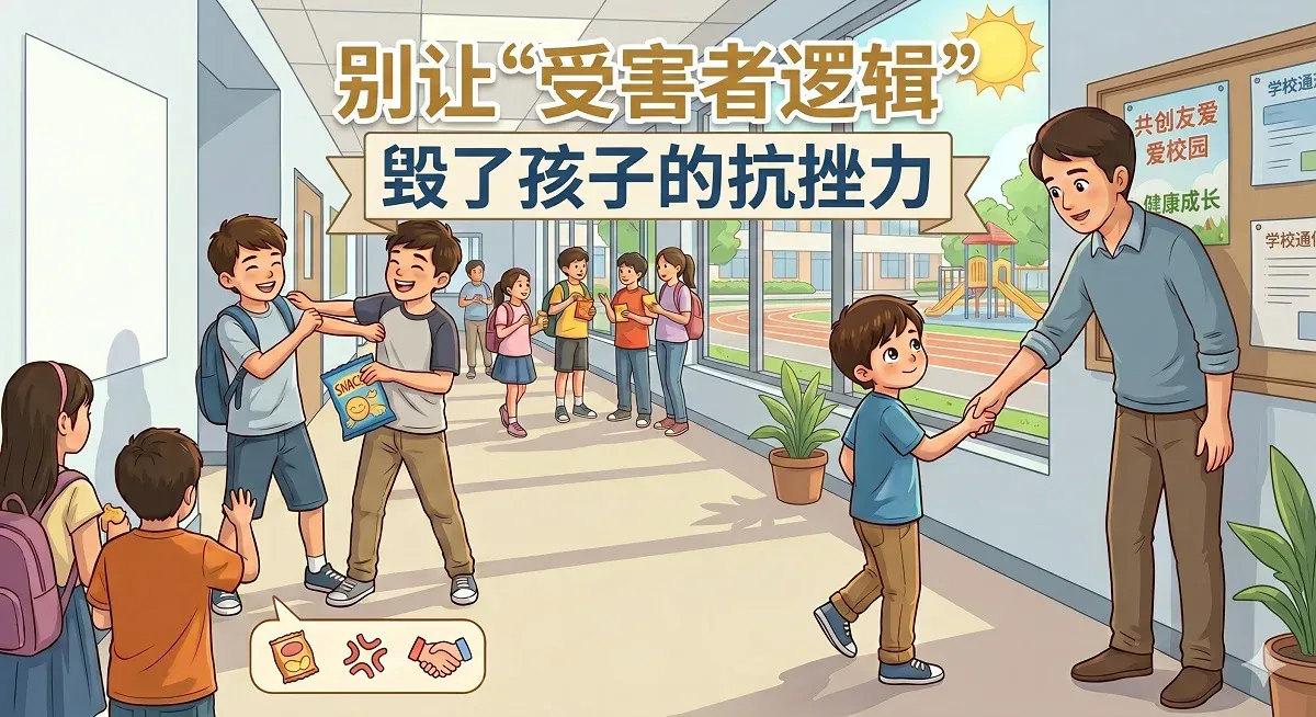 沈奕斐教授事件警示：别让“受害者逻辑”毁了孩子的抗挫力
