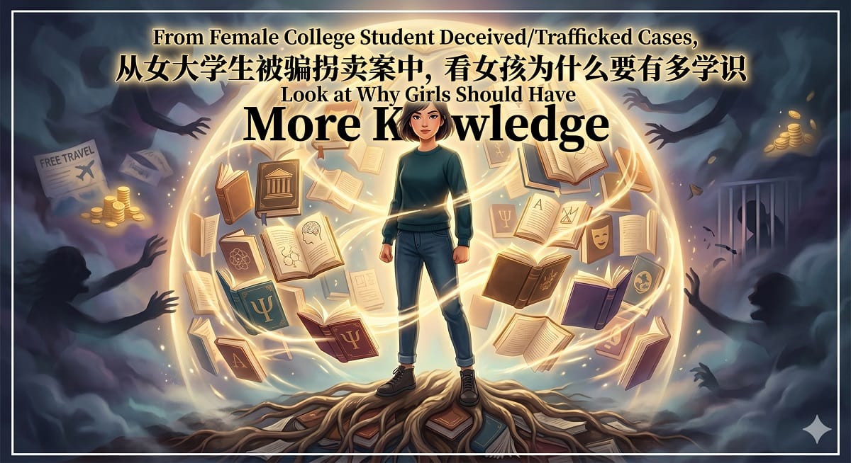 从女大学生被骗拐卖案中，看女孩为什么要有多学识