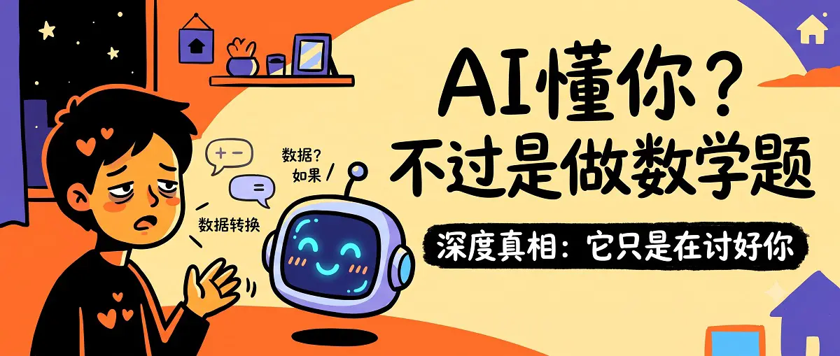 你掏心掏肺跟AI聊到凌晨，它只觉得你又贡献了3毛钱算力 它没在共情——它算的是怎么回你才不下线