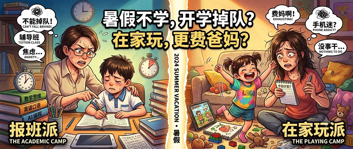 暑假报班还是在家玩？这道选择题 选哪个都是错