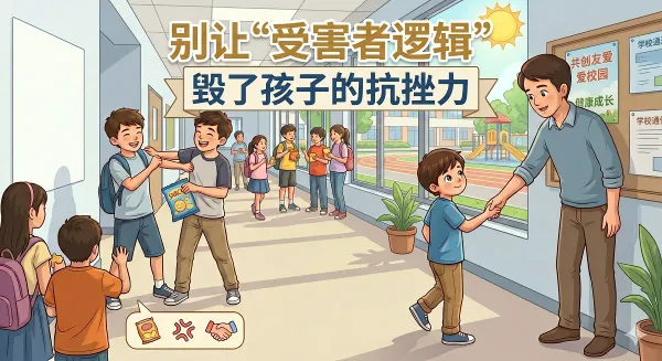 沈奕斐教授事件警示：别让“受害者逻辑”毁了孩子的抗挫力