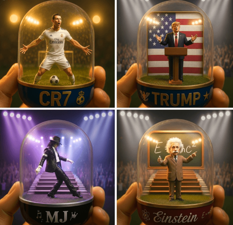 Transparent Gachapon scene model -透明扭蛋場景模型