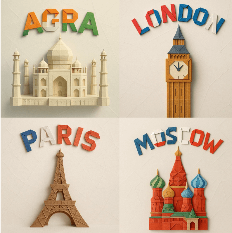 Exquisite paper art origami model -精緻紙藝摺紙模型