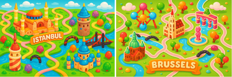 The style of City Candy Legend -城市糖果傳奇的風格