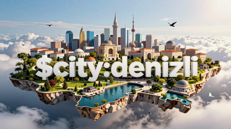 Floating City Island - Photoreal 4K Poster