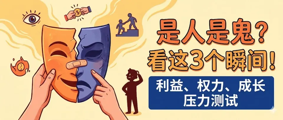 身边到底是人是鬼？这3个瞬间，足以让你看透人性真相